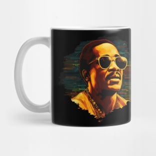 Stevie Wonder WPAP Limit Color Mug